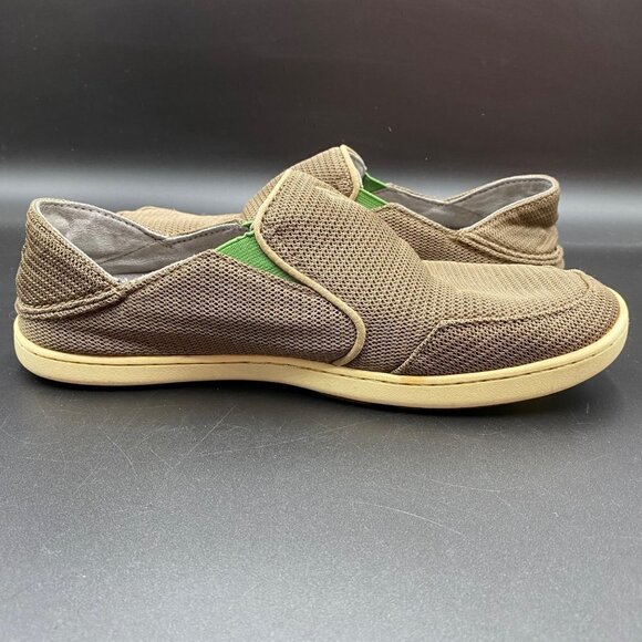 Olukai Nohea Mesh Slip On Tan Sneakers Men's Size 8.5 - Picture 5 of 10
